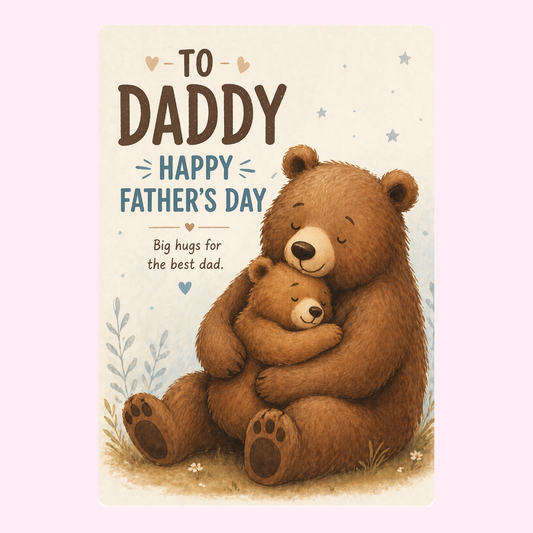 Big Bear Hugs Father's Day Cake Card | MailBakes