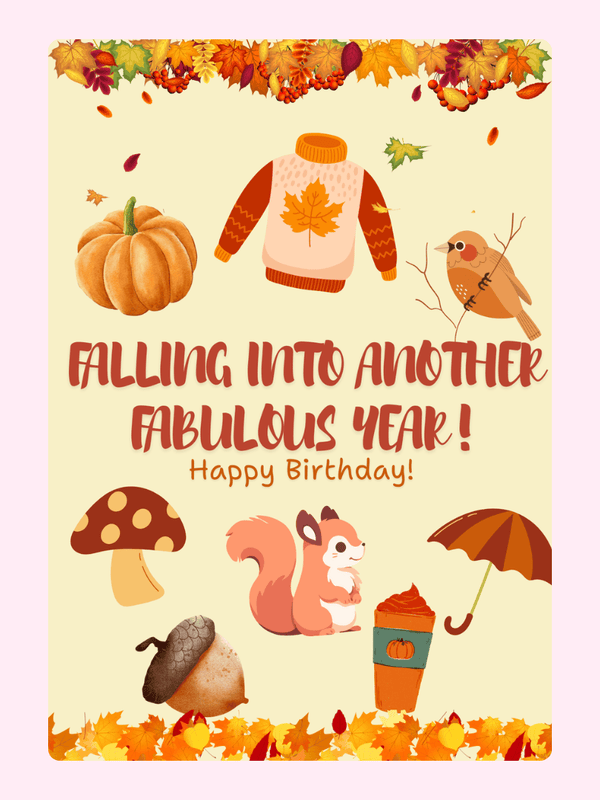 Falling into another fabulous year with autumn elements.