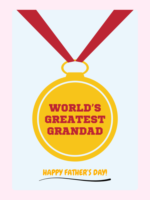 World's Greatest Grandad medal