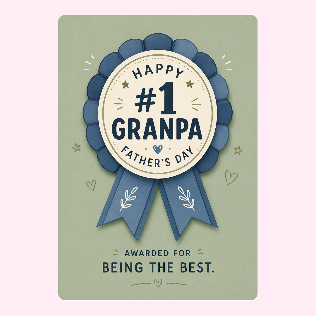 Award-Winning #1 Grandpa Cake Card | MailBakes