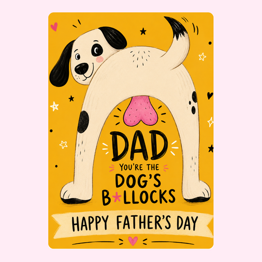 The Top Dog Dad Cake Card | MailBakes
