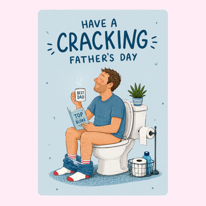 Cracking Morning Dad Cake Card | MailBakes