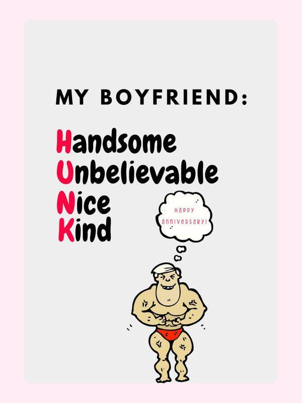 My Boyfriend Cake Card