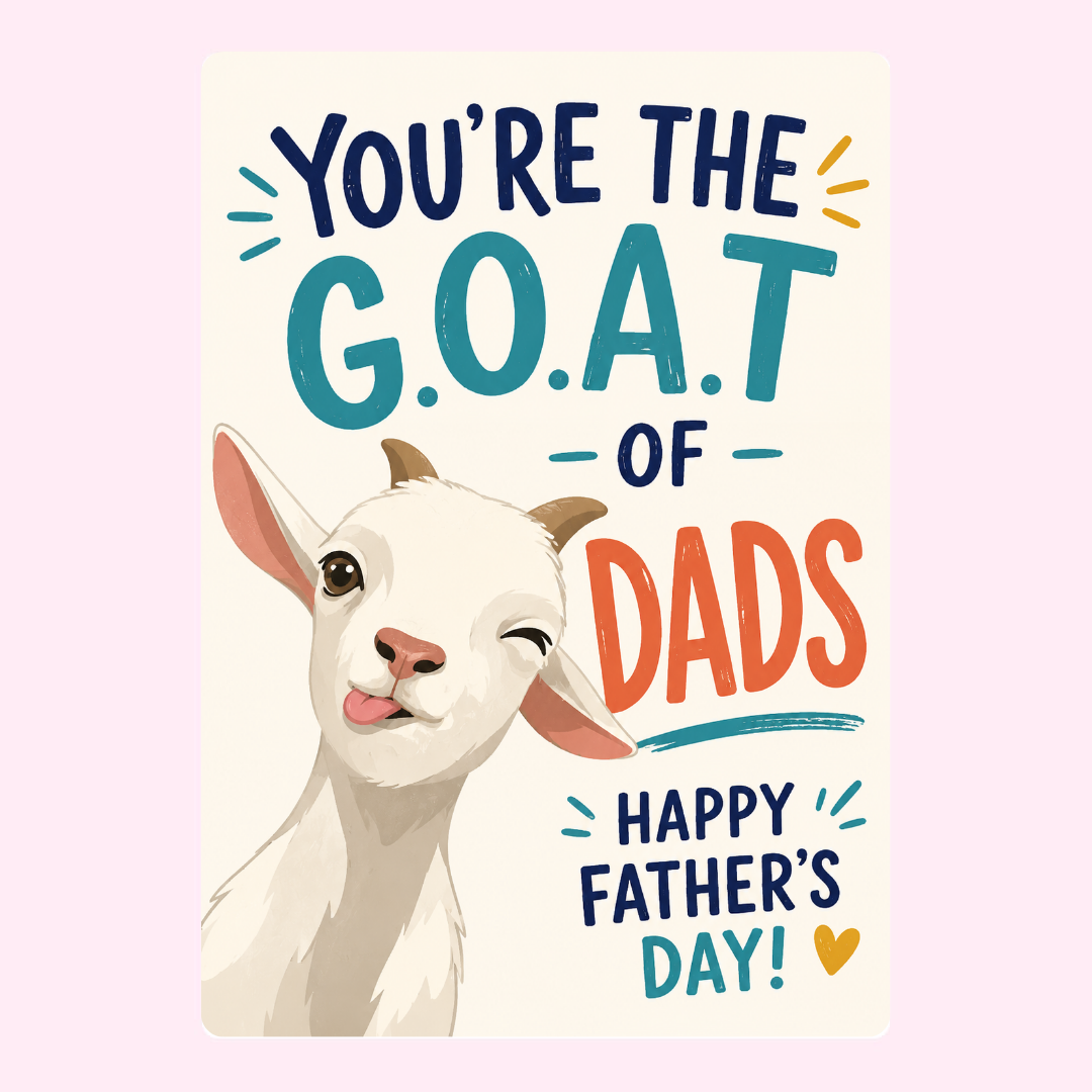 Greatest Of All Time GOAT Cake Card | MailBakes