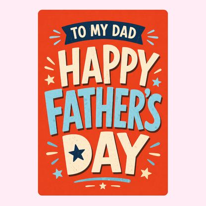 To My Dad Happy Father’s Day Cake Card | MailBakes