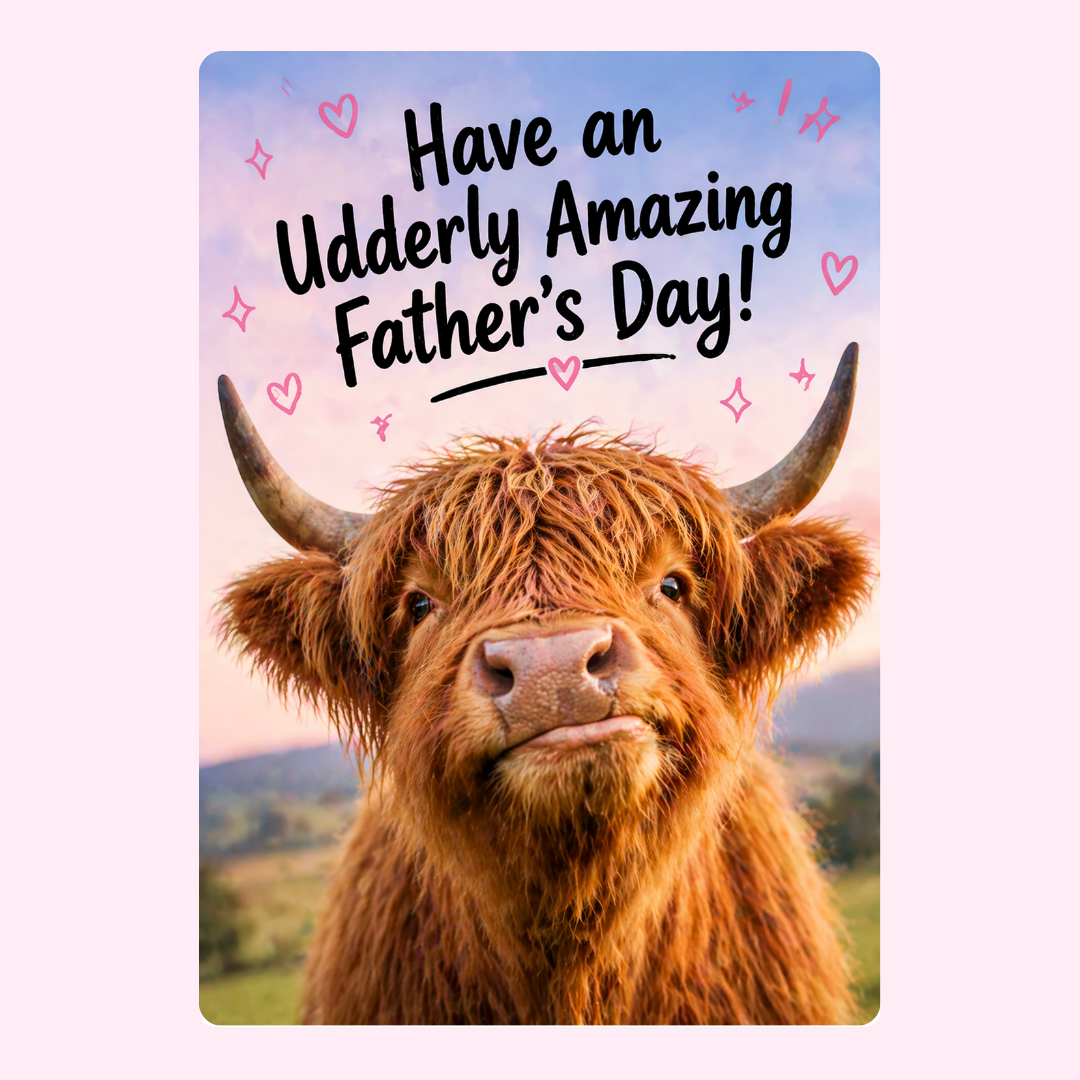 Udderly Amazing Father’s Day Cake Card | MailBakes