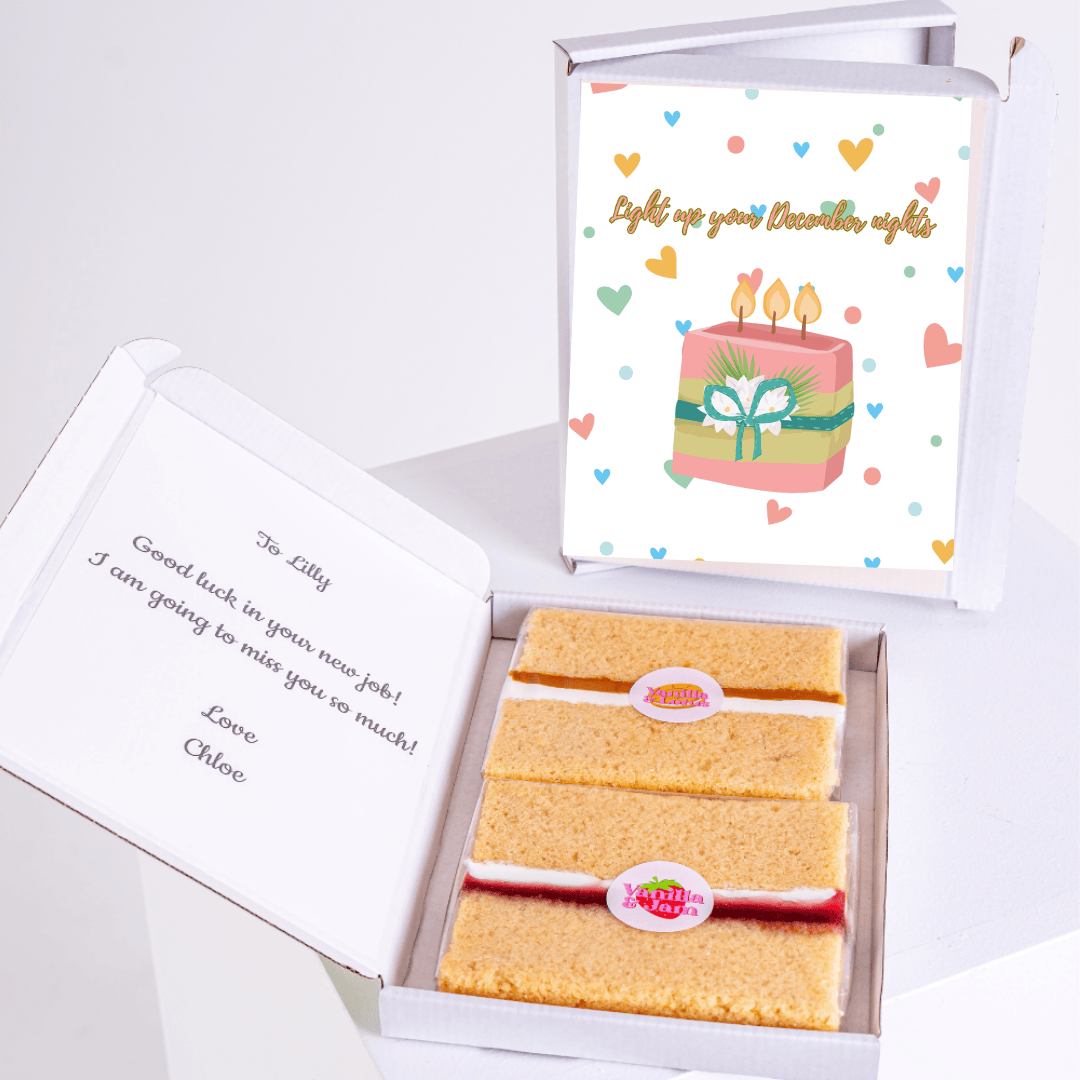 Cake gift box for Lilly, new job farewell.