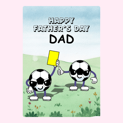 Father's Day card with soccer balls, filename...