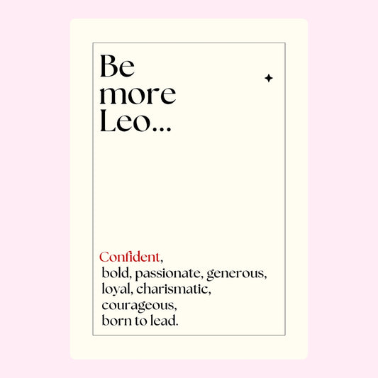Leo zodiac traits design