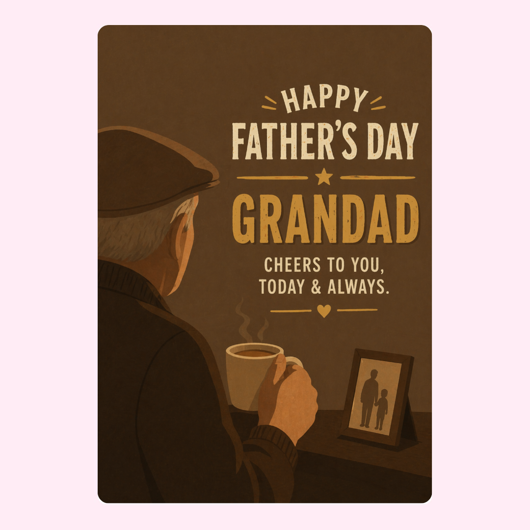 Quiet Morning Cheers Grandad Cake Card | MailBakes