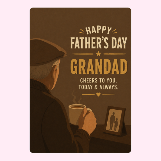 Quiet Morning Cheers Grandad Cake Card | MailBakes