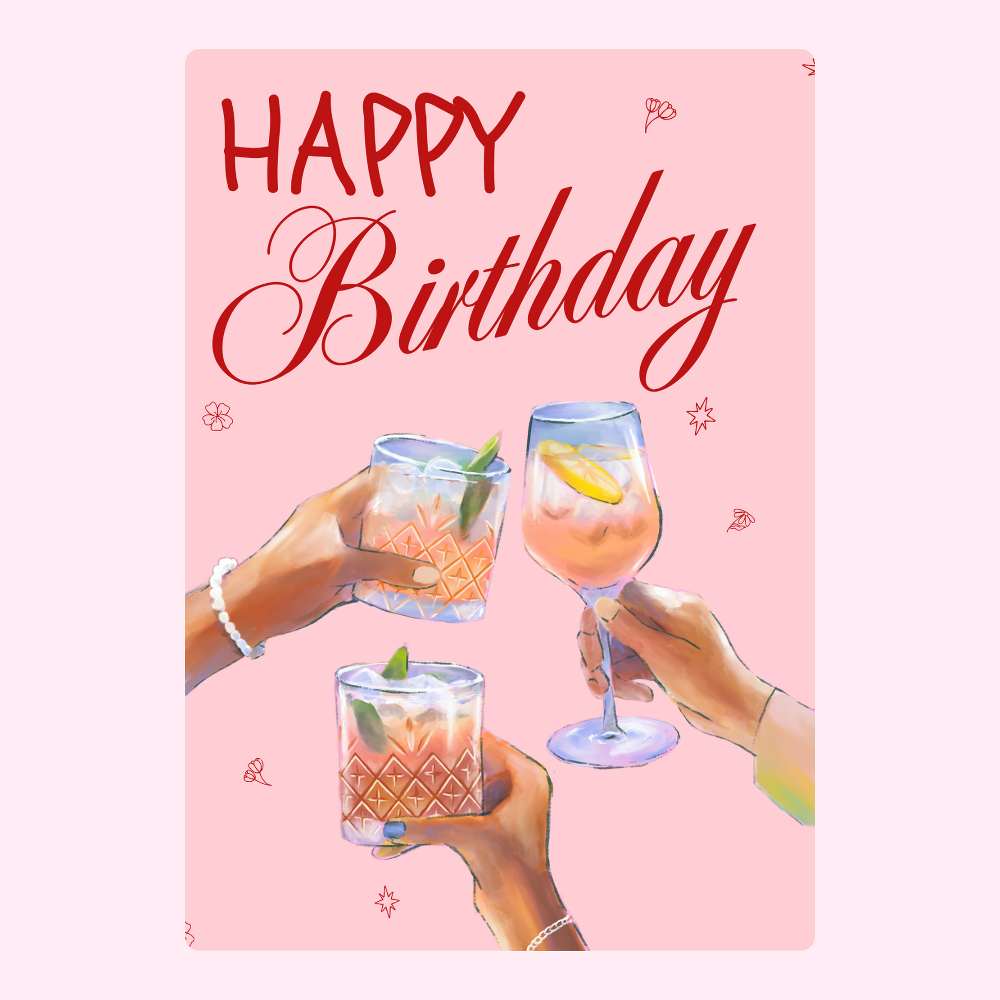 Birthday cheers design