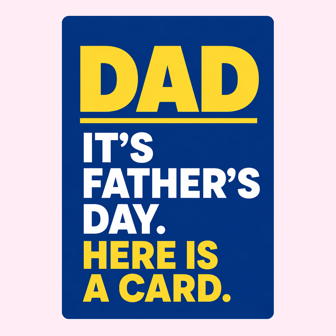 Here’s a Card Dad Father’s Day Cake Card | MailBakes