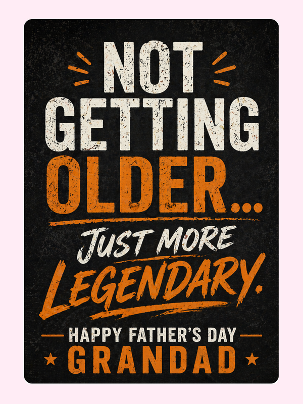 Always More Legendary Grandad Cake Card, for grandparents