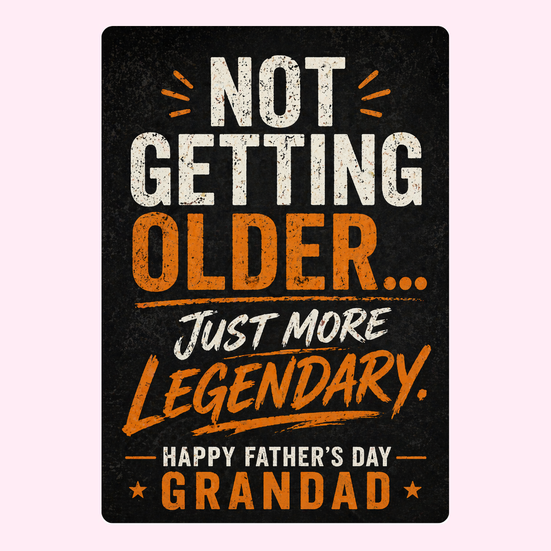 Always More Legendary Grandad Cake Card | MailBakes