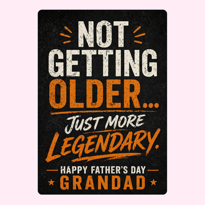 Always More Legendary Grandad Cake Card | MailBakes