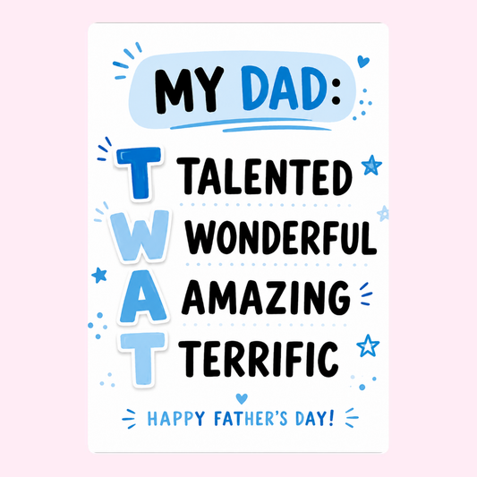 Talented and Wonderful Dad Cake Card | MailBakes
