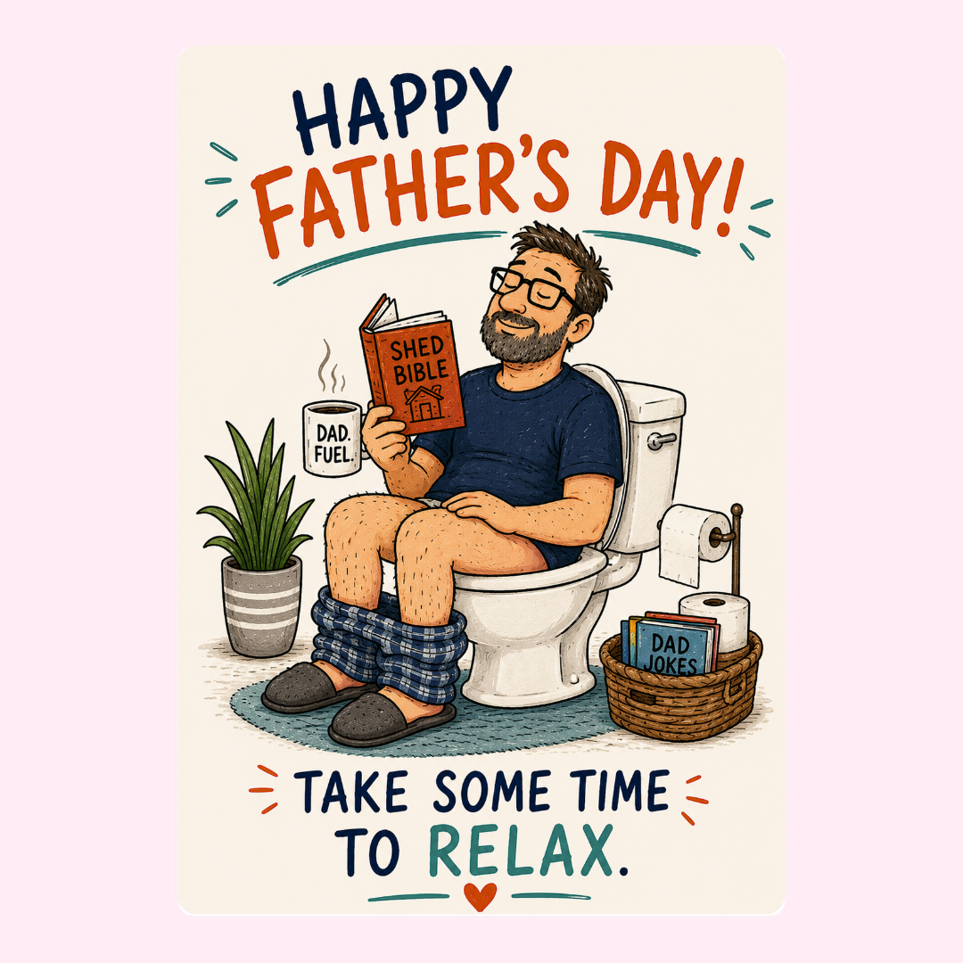 Dad’s Quiet Time Relaxing Cake Card | MailBakes