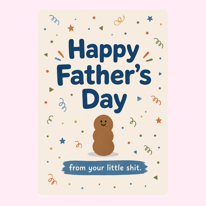 Cheeky Poop Present Cake Card | MailBakes