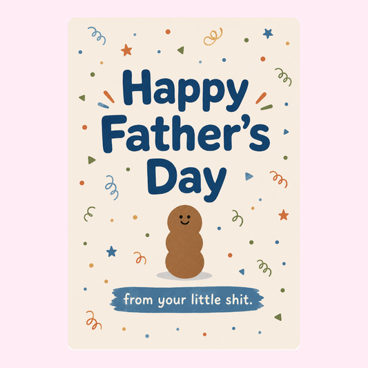 Cheeky Poop Present Cake Card | MailBakes