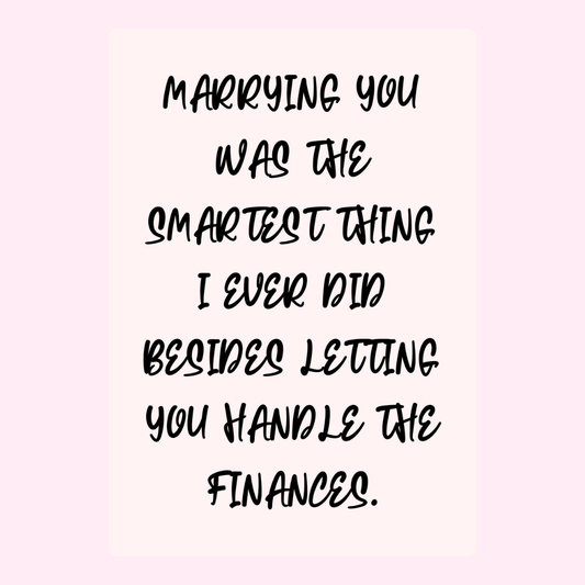 Funny marriage quote about finances