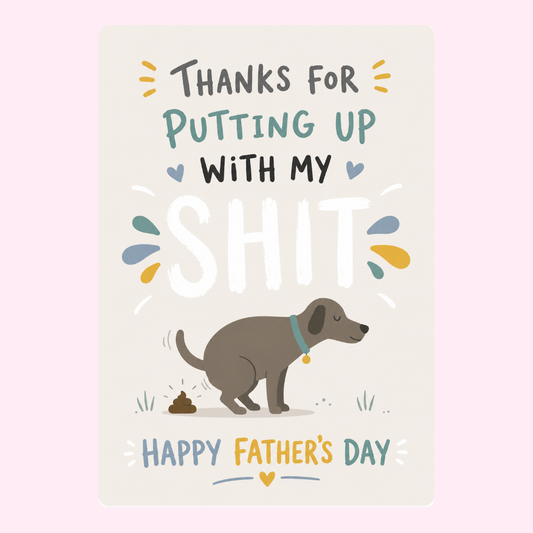 Thanks for Dealing With Me Cake Card | MailBakes