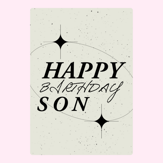 Birthday card for son