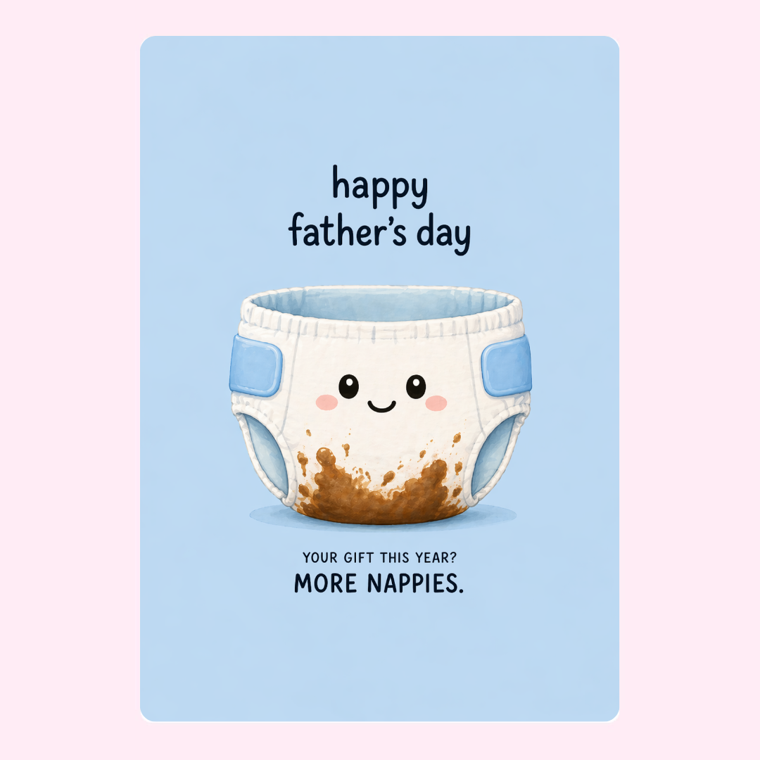 More Nappies Father’s Day Cake Card | MailBakes