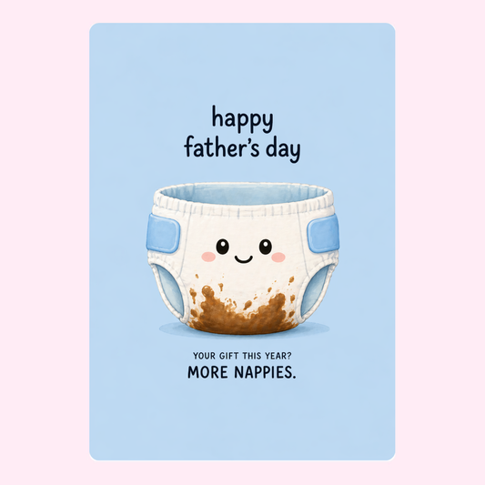 More Nappies Father’s Day Cake Card | MailBakes