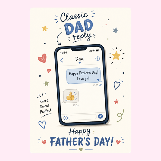 Classic Dad Text Reply Cake Card | MailBakes