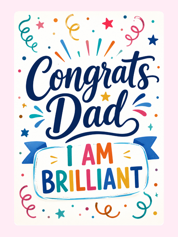 Brilliant Child Cake Card letterbox cake card with freshly baked cake slices