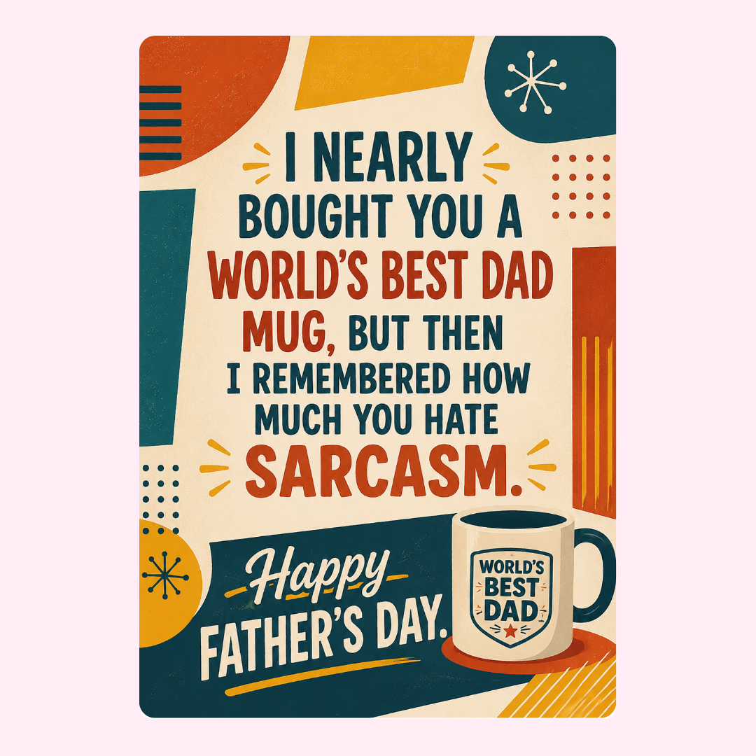 Sarcastic Mug Slice Cake Card | MailBakes