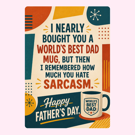 Sarcastic Mug Slice Cake Card | MailBakes