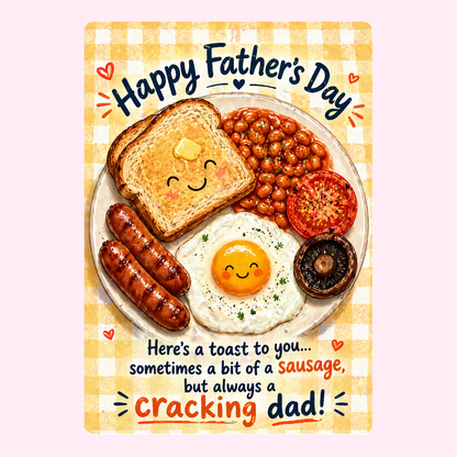 Full English Breakfast Father’s Day Cake Card | MailBakes