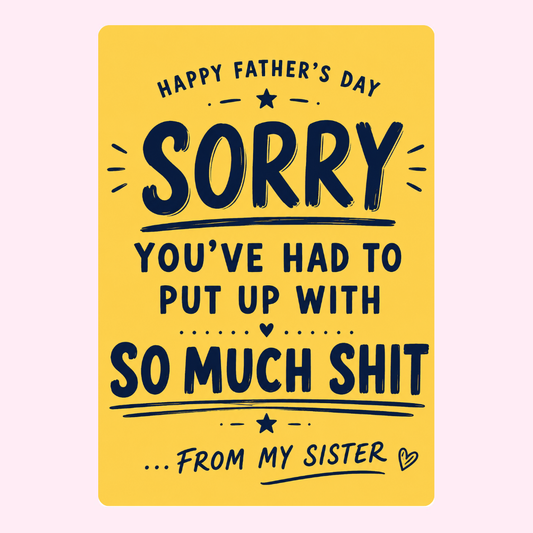 Sorry for My Sister Cake Card | MailBakes
