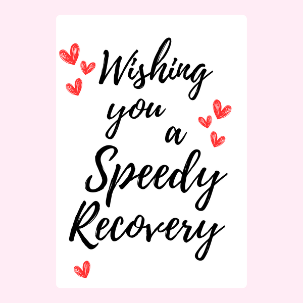 Wishing You A Speedy Recovery Cake Card cake card