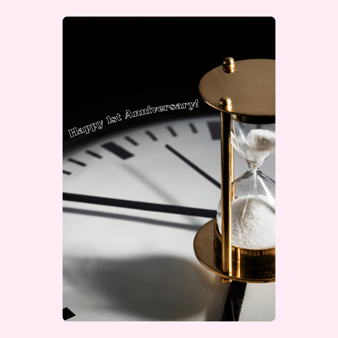 Hourglass and clock
