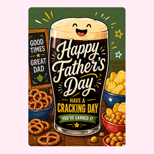 Cracking Father’s Day Cake Card | MailBakes