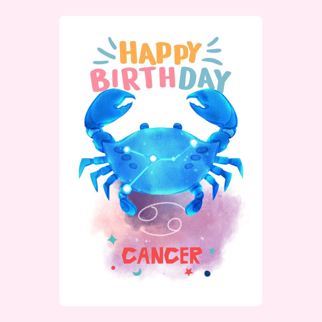 Cancer birthday card