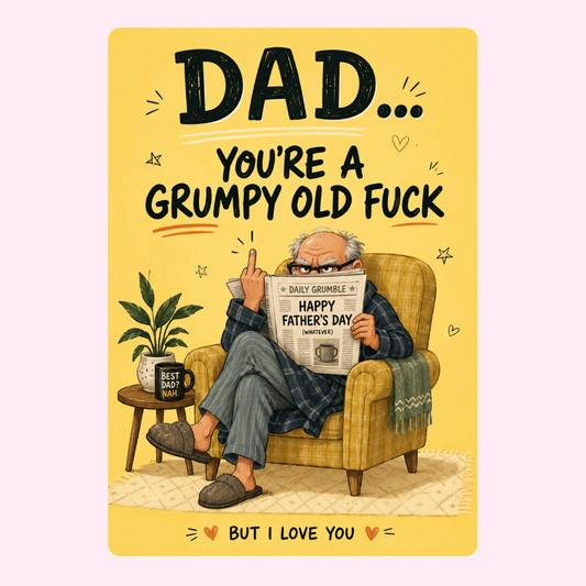 Love My Grumpy Dad Cake Card | MailBakes