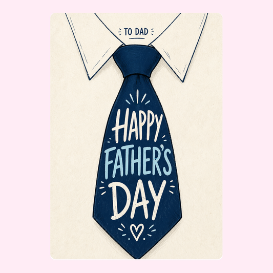 Tie Design Father’s Day Cake Card | MailBakes