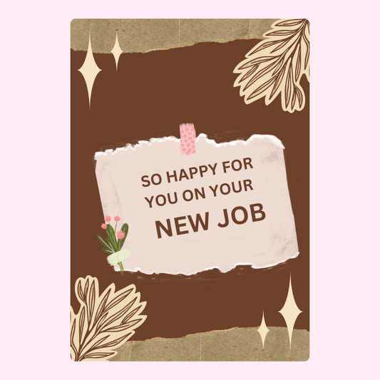 New job congratulations card