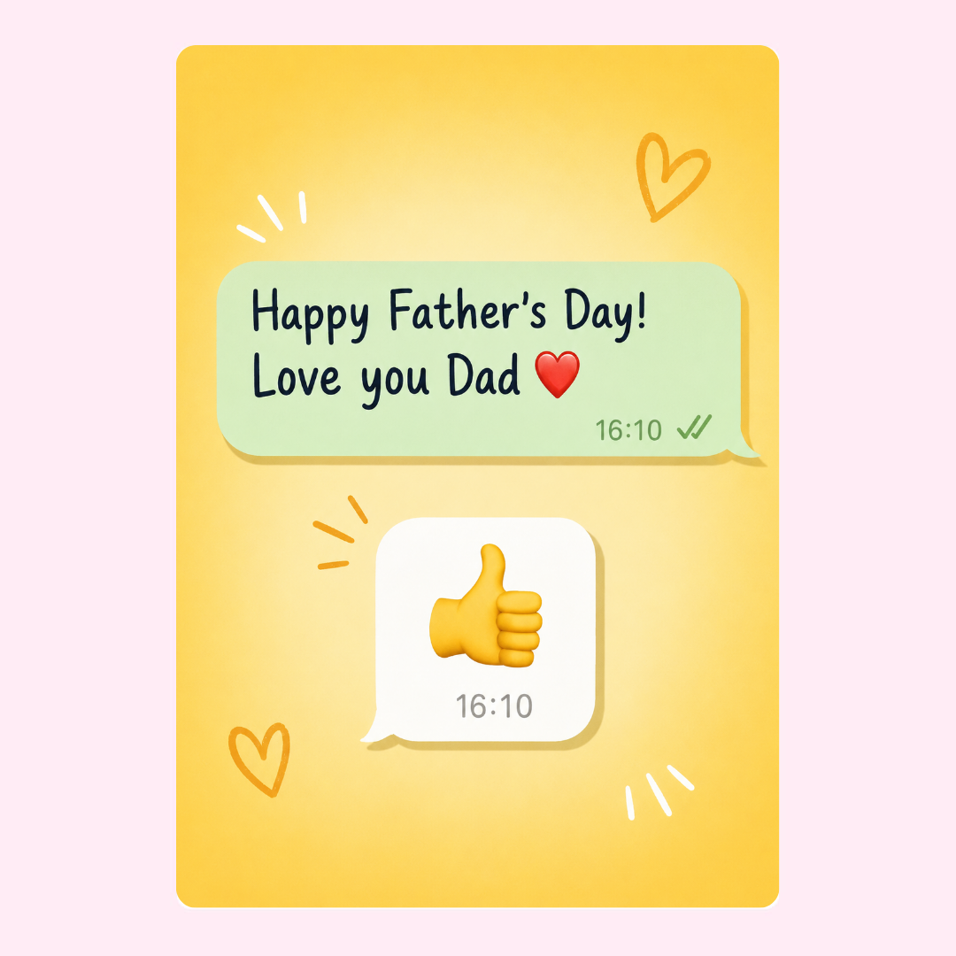 Dad Thumbs Up Text Cake Card | MailBakes