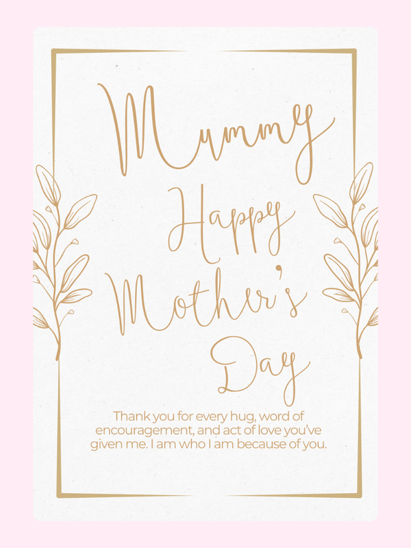 Mother's Day card for Mummy