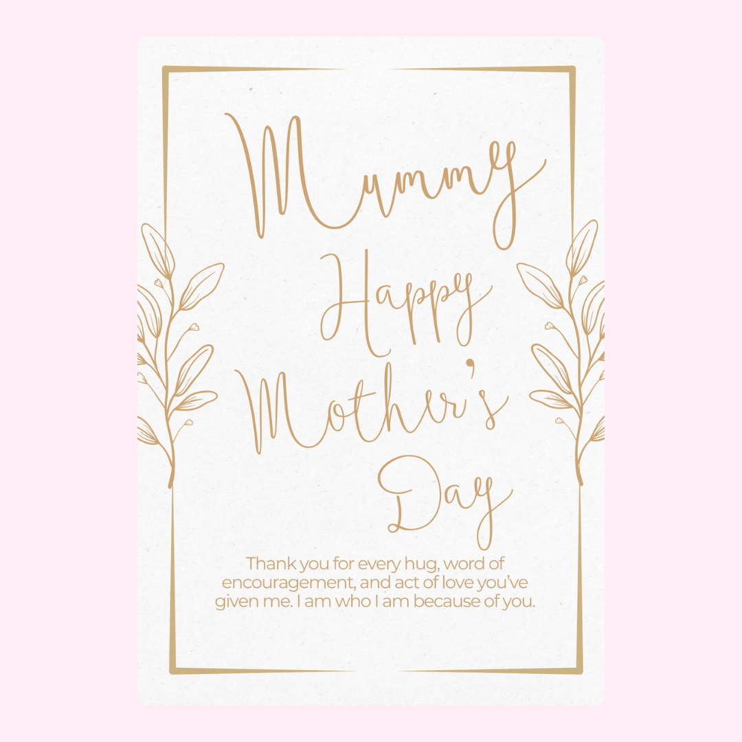 Mother's Day card for Mummy