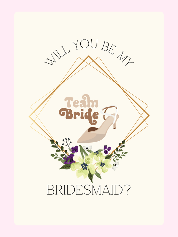 Bridesmaid proposal card with shoe and flowers (1_fe70997c)