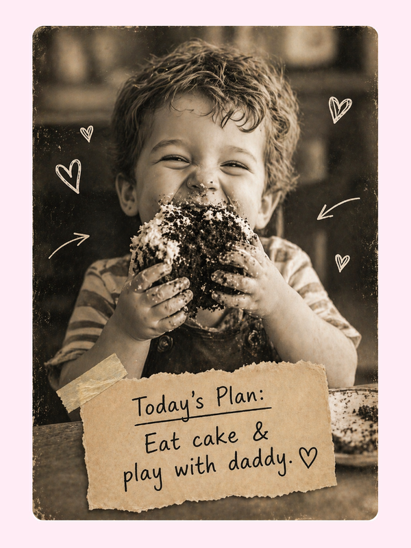 Eat Cake & Play Father's Day Cake Card, for Dad