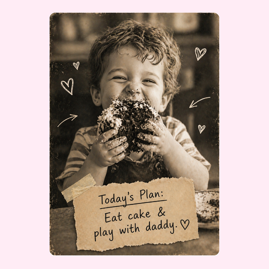 Eat Cake & Play Father's Day Cake Card | MailBakes