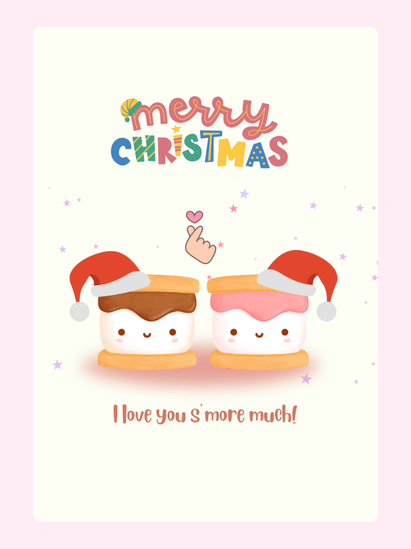 I Love You S More Much Cake Card, Christmas