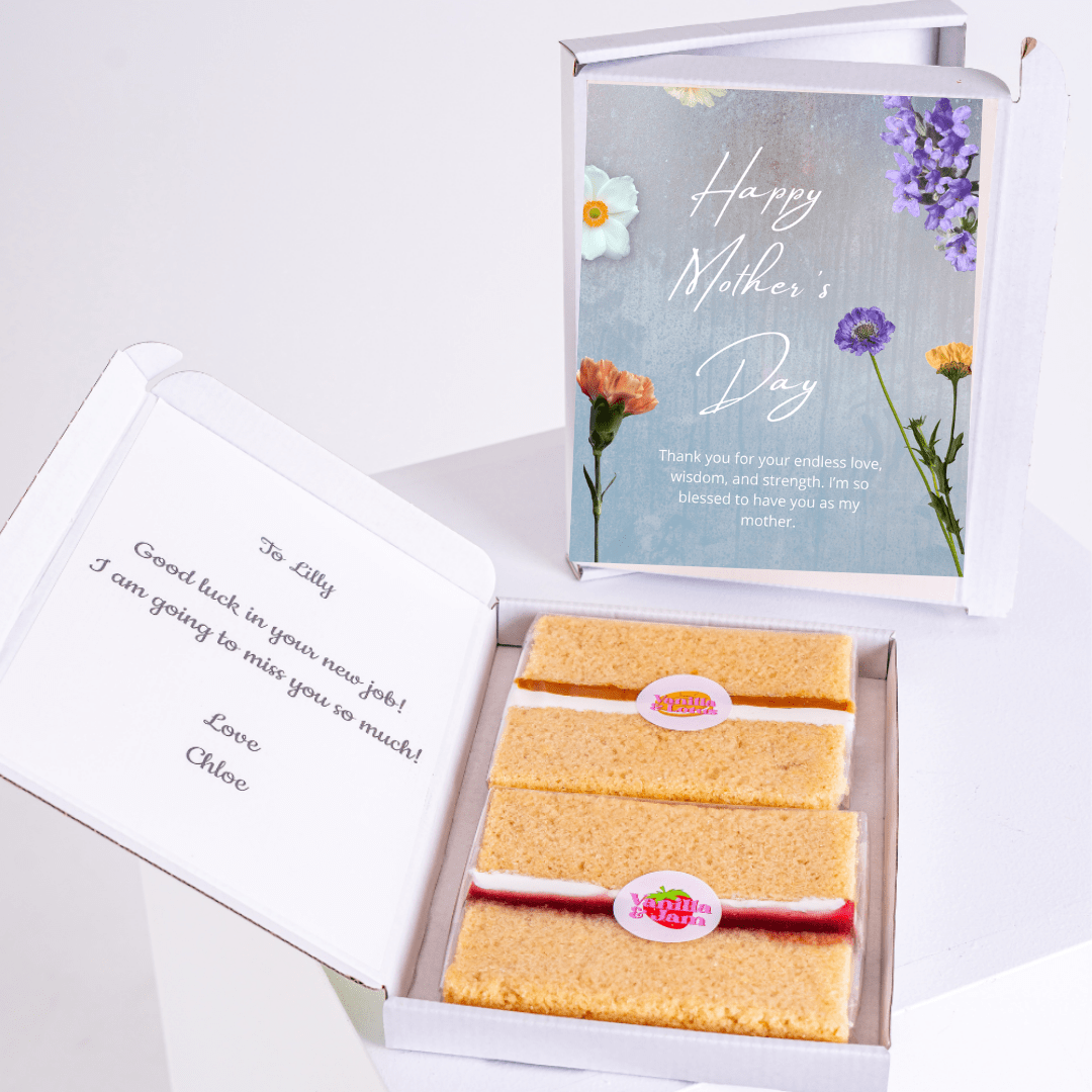 Mother's Day cake gift with card for Lilly